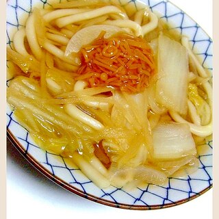 なめ茸と新生姜♡うどん